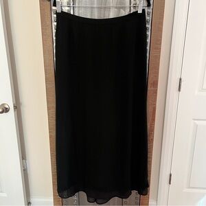 Y2K Vintage Jigsaw Black Maxi Skirt